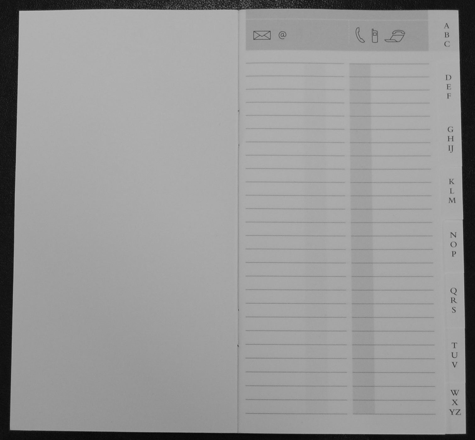 Brepols Notizblock – 85 × 158 mm – weiss