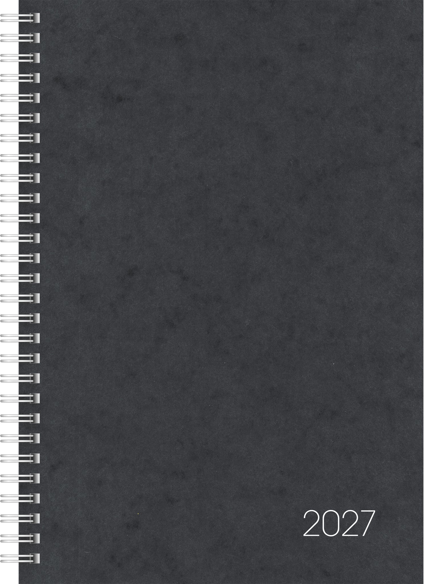 Brunnen 797 – Wochenagenda 2027, 1 Woche/2 Seiten, 18 × 24,2 cm, gebunden, schwarz