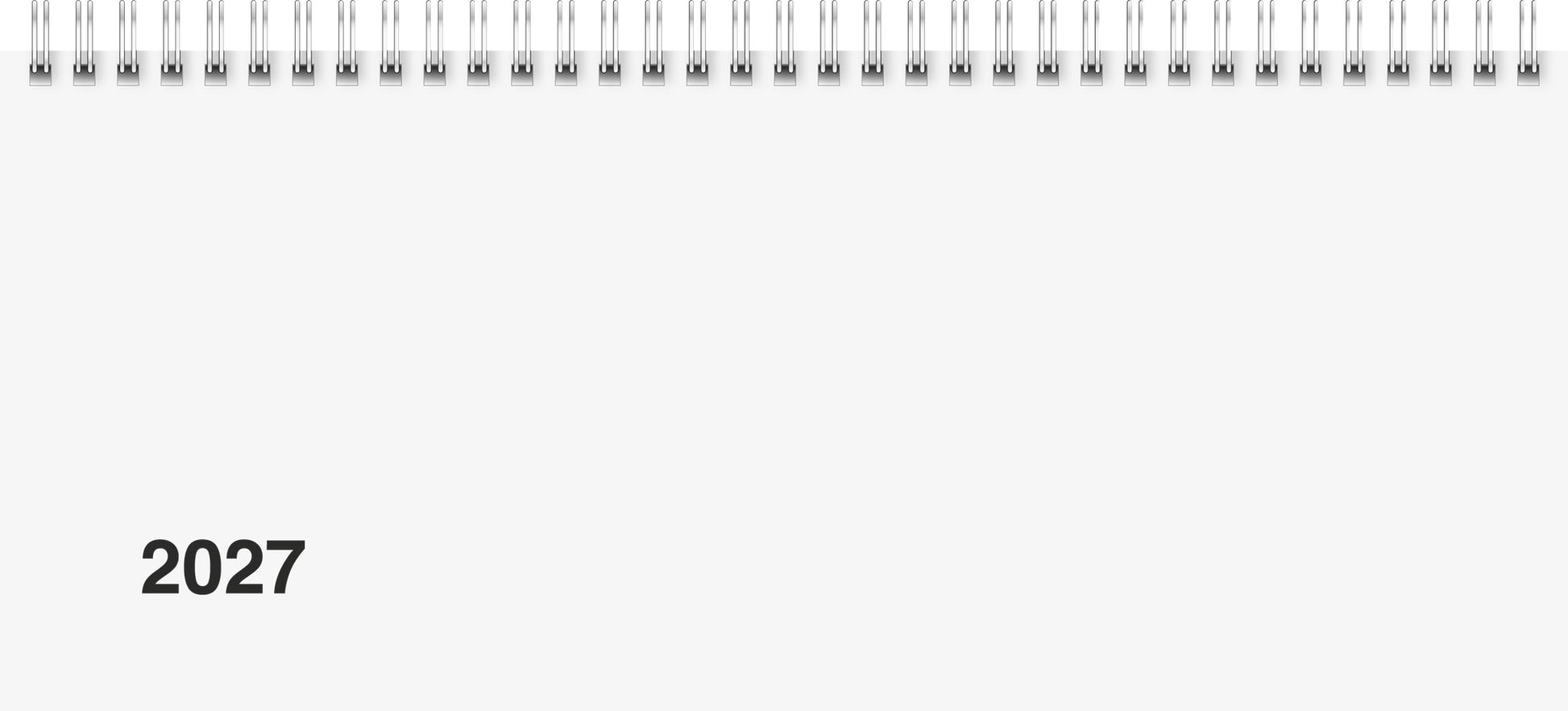 Brunnen Modell 797 – Wochenagenda 2027, 1 Woche/2 Seiten, 28,8 × 12,4 cm