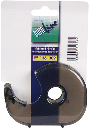 Buroline BÜROLINE Handabroller – für Klebeband bis 19 mm × 33 m, Kunststoff, schwarz