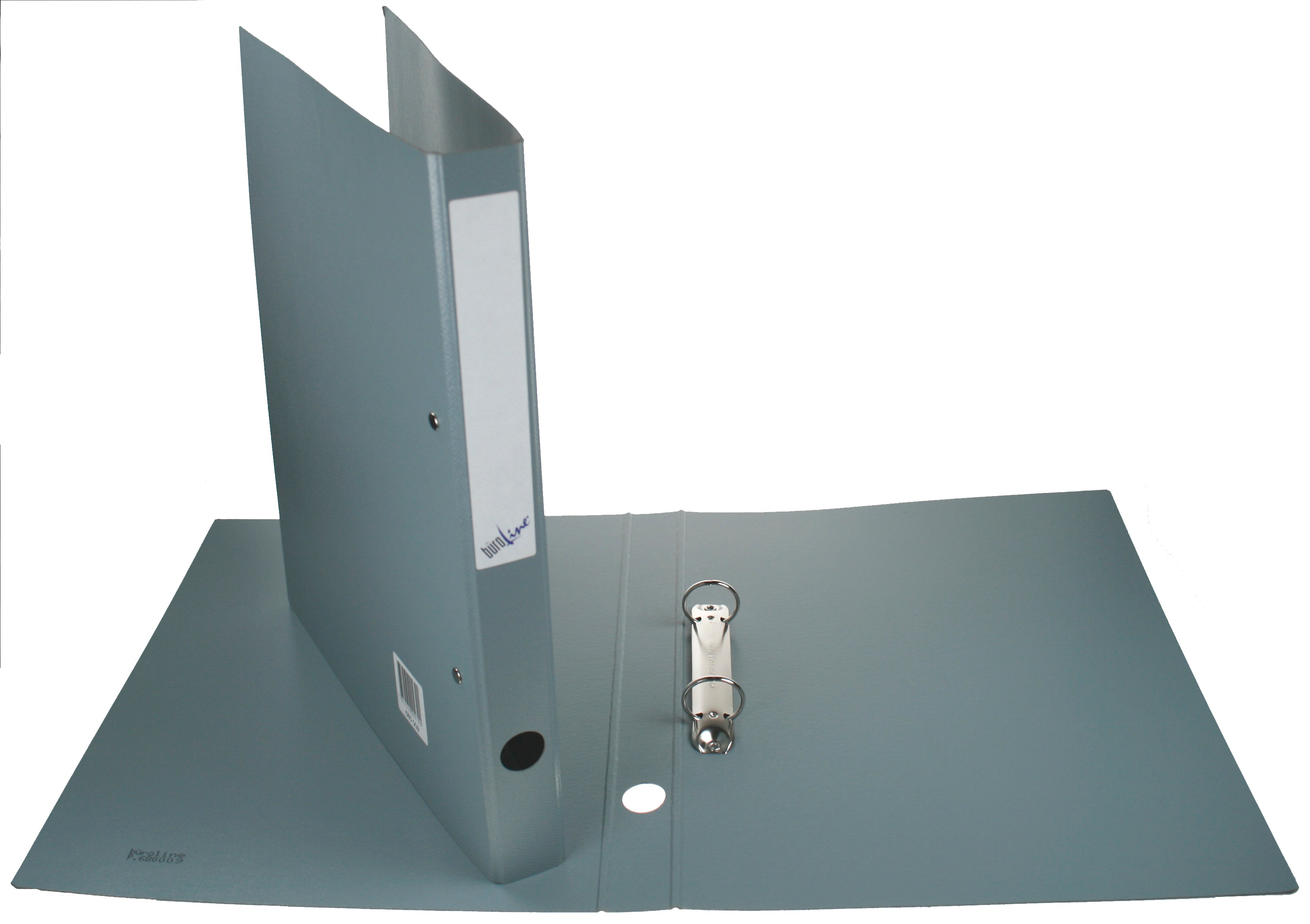 Büroline Ringbuch – 2-Ring Ø 30 mm – für A4 – Rückenbreite 3,5 cm – Grau