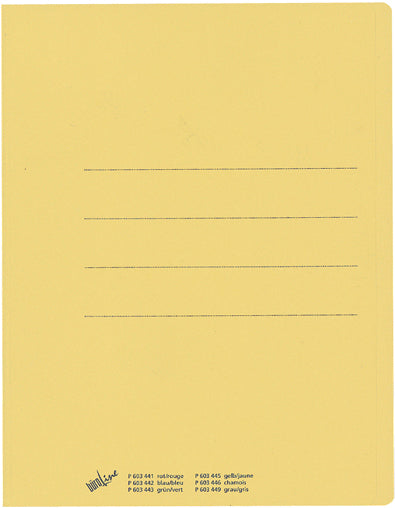 Buroline Einlagemappe A4 – Karton, Gelb, 100 Stk.