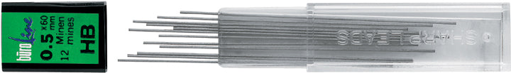 Buroline Ersatzminen – Schwarz, 0,7 mm, 12er-Pack