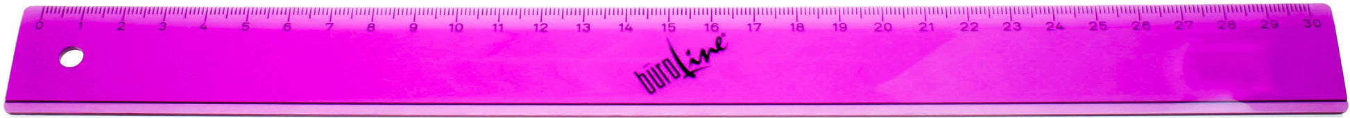 Büroline Lineal – 31 cm – flexibel – violett/transparent