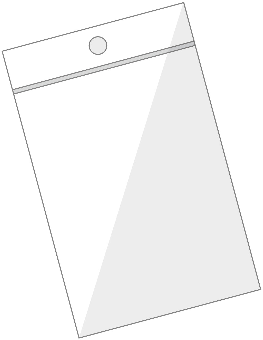 Buroline Büroline Druckverschlussbeutel – 75 × 90 mm, PE, transparent – 10 Stk.