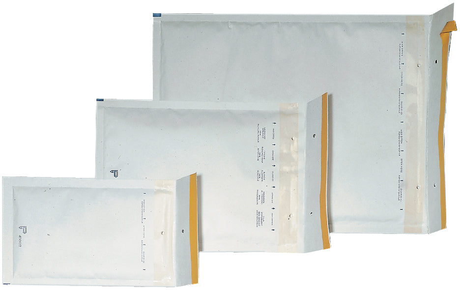 Büroline Luftpolstertasche – 250 × 365 mm, selbstklebend, Papier/PE, weiss
