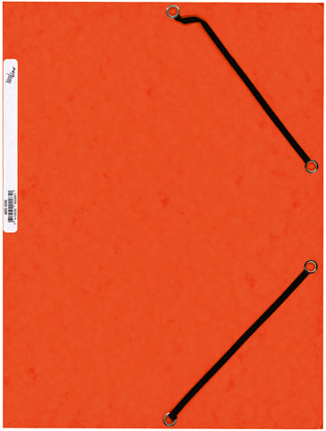 Buroline Gummibandmappe A4 – Karton, Orange, 10 Stk.