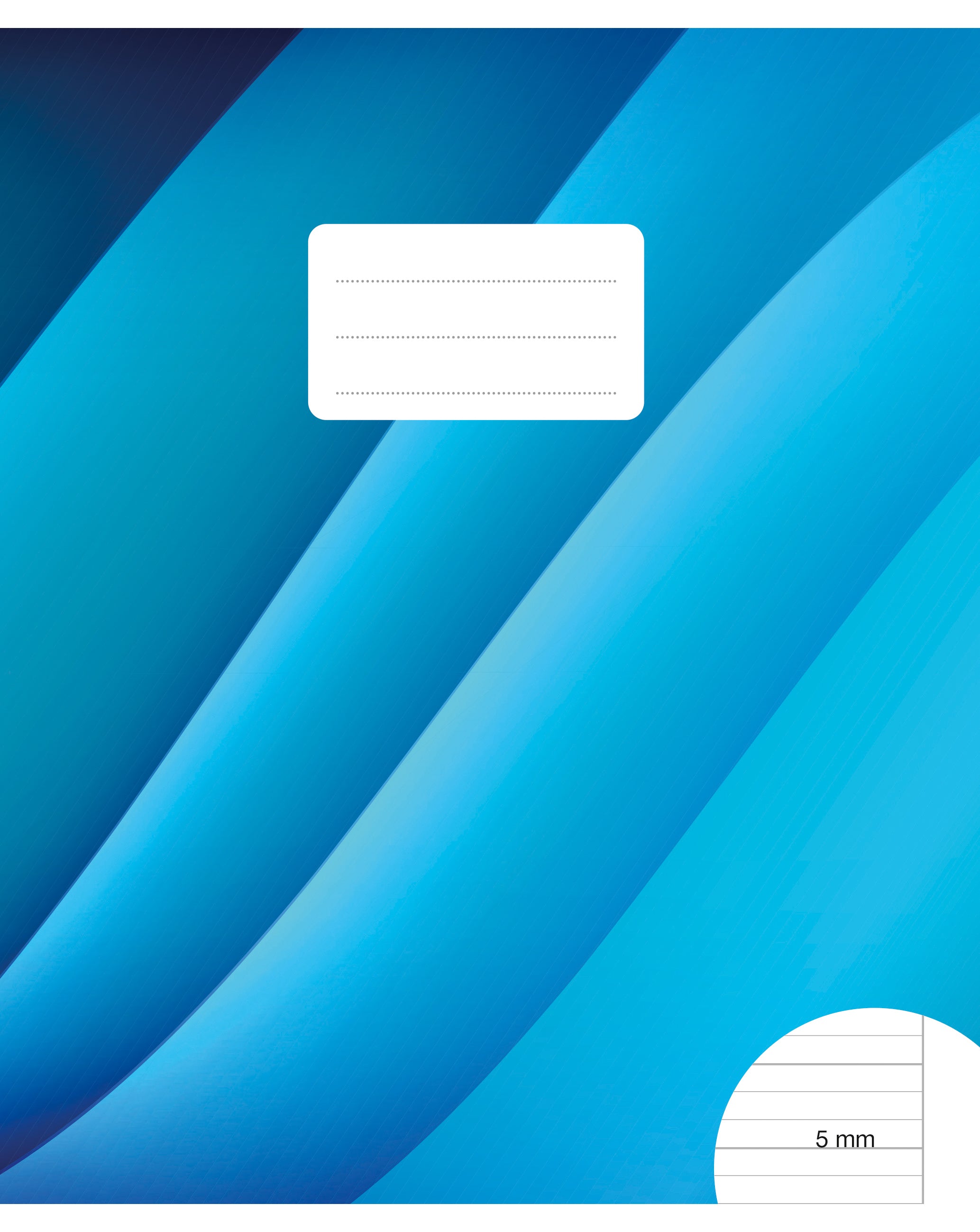 Büroline Schulheft E5 quer 219 × 176 mm – 5 mm liniert, mit Rand, 90 g/m² Papier