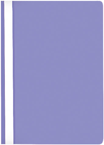 Buroline Schnellhefter für A4, Polypropylen (PP), Violett – Transparenter Vorderdeckel, mit Abheftvorrichtung