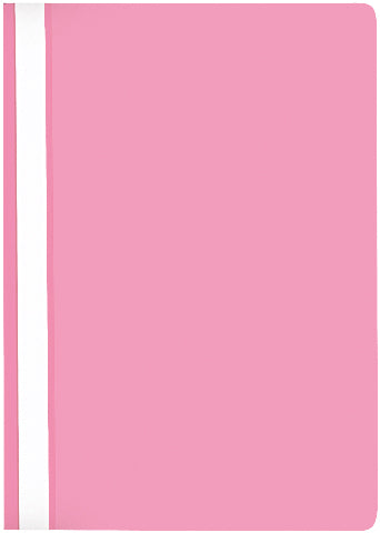 Buroline Schnellhefter für A4, Polypropylen (PP), Pink – Transparenter Vorderdeckel, mit Abheftvorrichtung