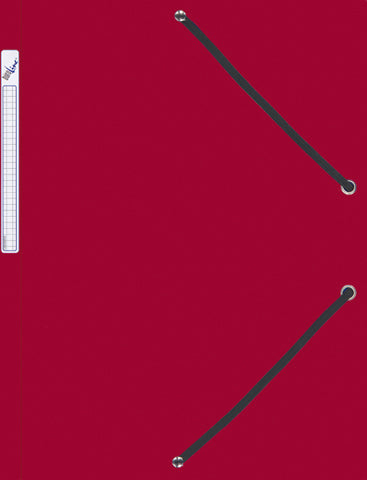 Büroline Gummibandmappe A4 – Polypropylen (PP), rot, Füllhöhe 18 mm