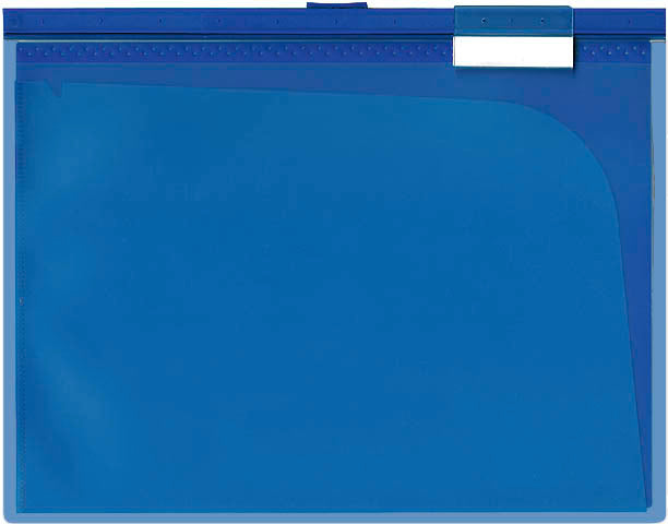 Büroline Hängemappe – für A4, Bodenbreite 28 mm, Blau, 3 Stk., 10 Fächer