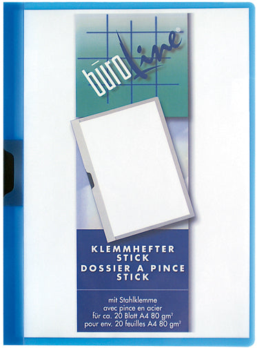 Buroline Klemmhefter 667294, für A4, 20 Blatt – blau