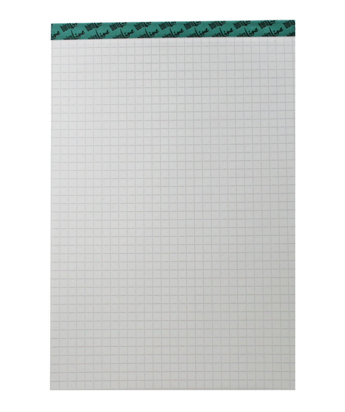 Büroline Notizblock – A4 – kariert 4 mm – 100 Blatt – 70 g/m² – perforiert, aus 100% Recyclingpapier, grau
