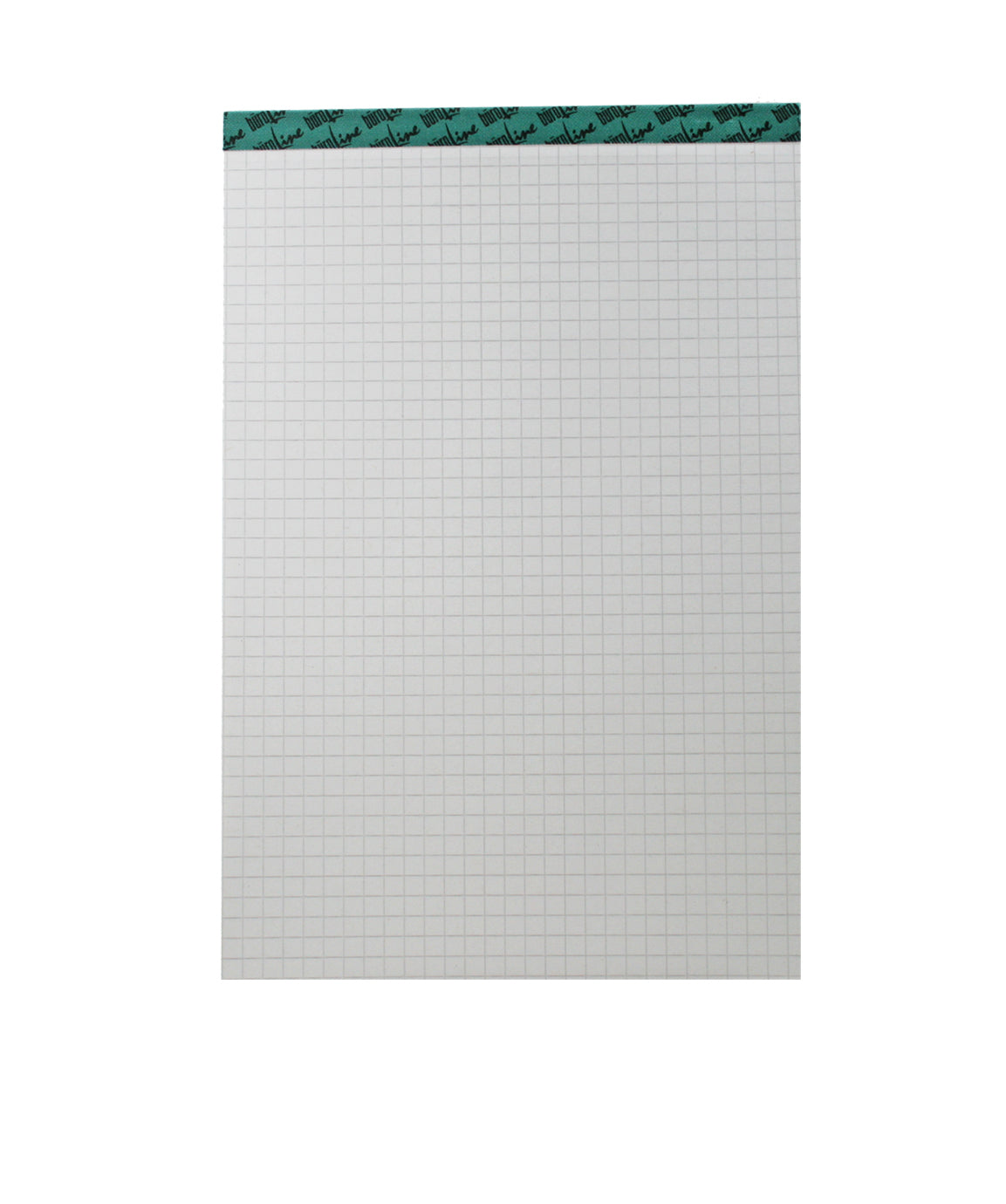 Büroline Notizblock – A6 – 4 mm kariert – 100 Blatt – 70 g/m², perforiert, 100% Recyclingpapier, grau