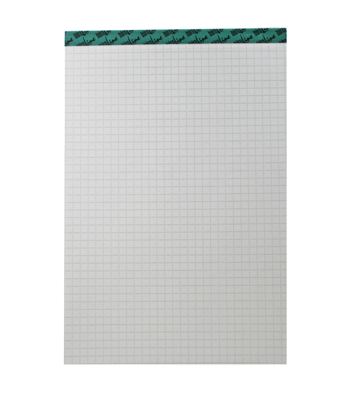 Büroline Recycling Notizblock – A5 – kariert 5 mm – 100 Blatt – 70 g/m², perforiert, grau