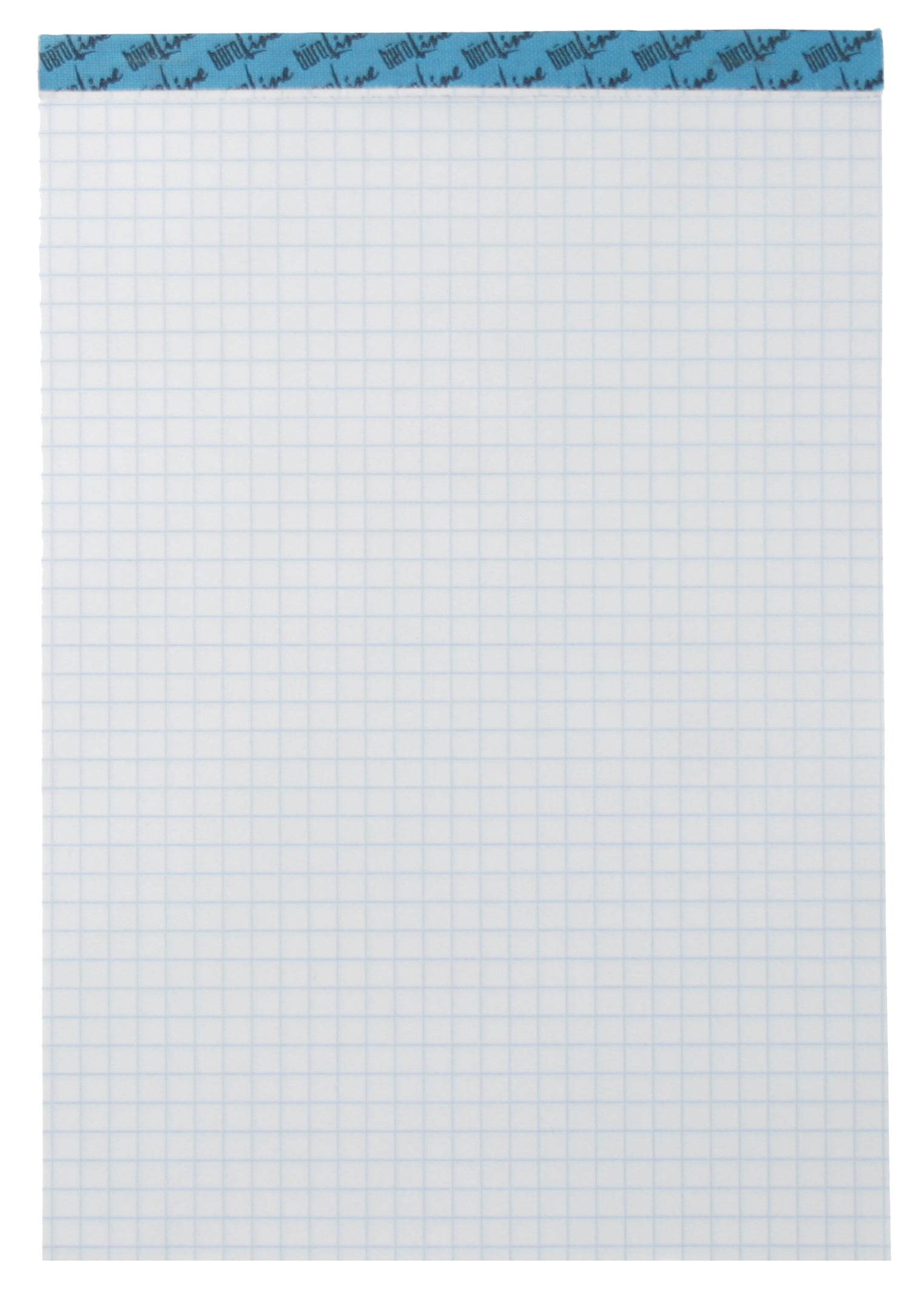 Büroline Notizblock – A4 – kariert 5 mm – 100 Blatt – 70 g/m², perforiert, weiss