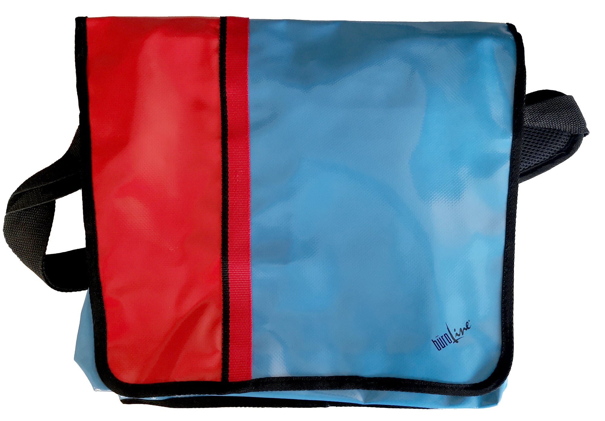 Büroline Umhängetasche, Blau/Rot, 41 × 4,5 × 37,5 cm