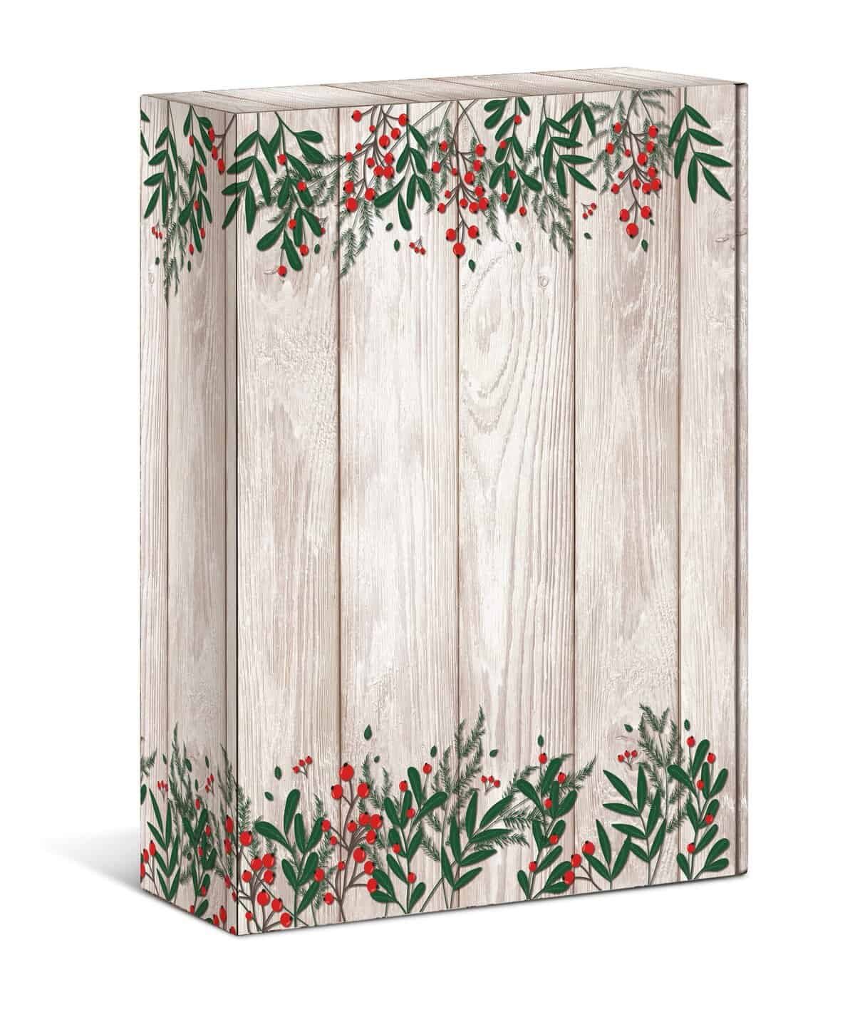Brieger Weinpräsentkarton – Innenmass 260 × 93 × 360 mm – für 3 Flaschen – 1 Stk.