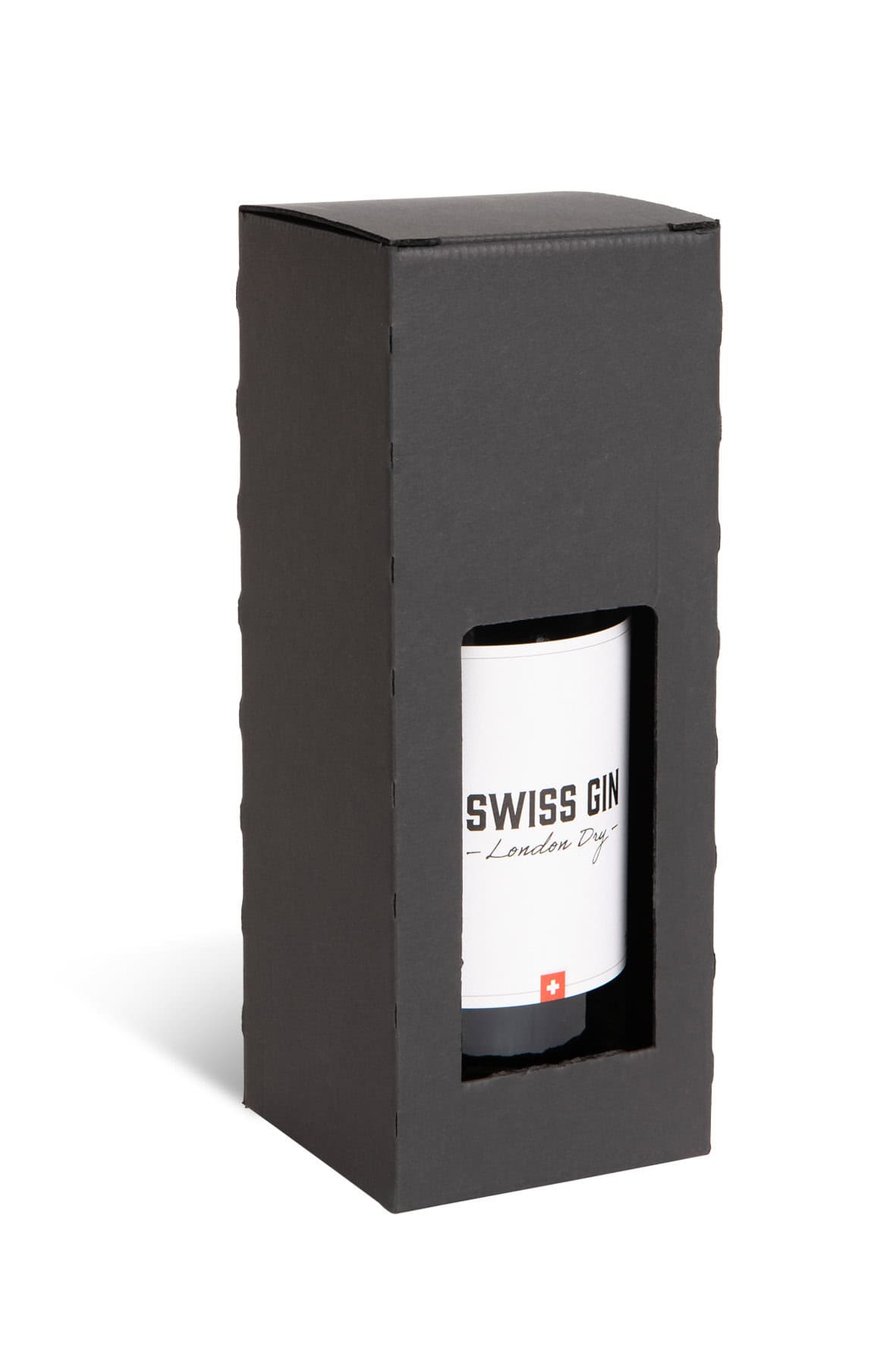 Brieger Geschenkbox Ligne Noire – 82 × 228 × 82 mm – für 1 Flasche – 1 Stk.