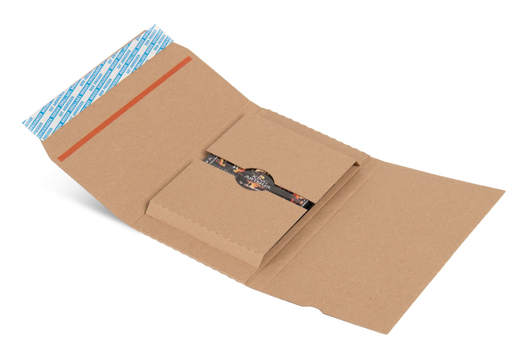 Brieger Karton-Versandtasche – 192 × 274 × 15 mm, selbstklebend, Karton, braun