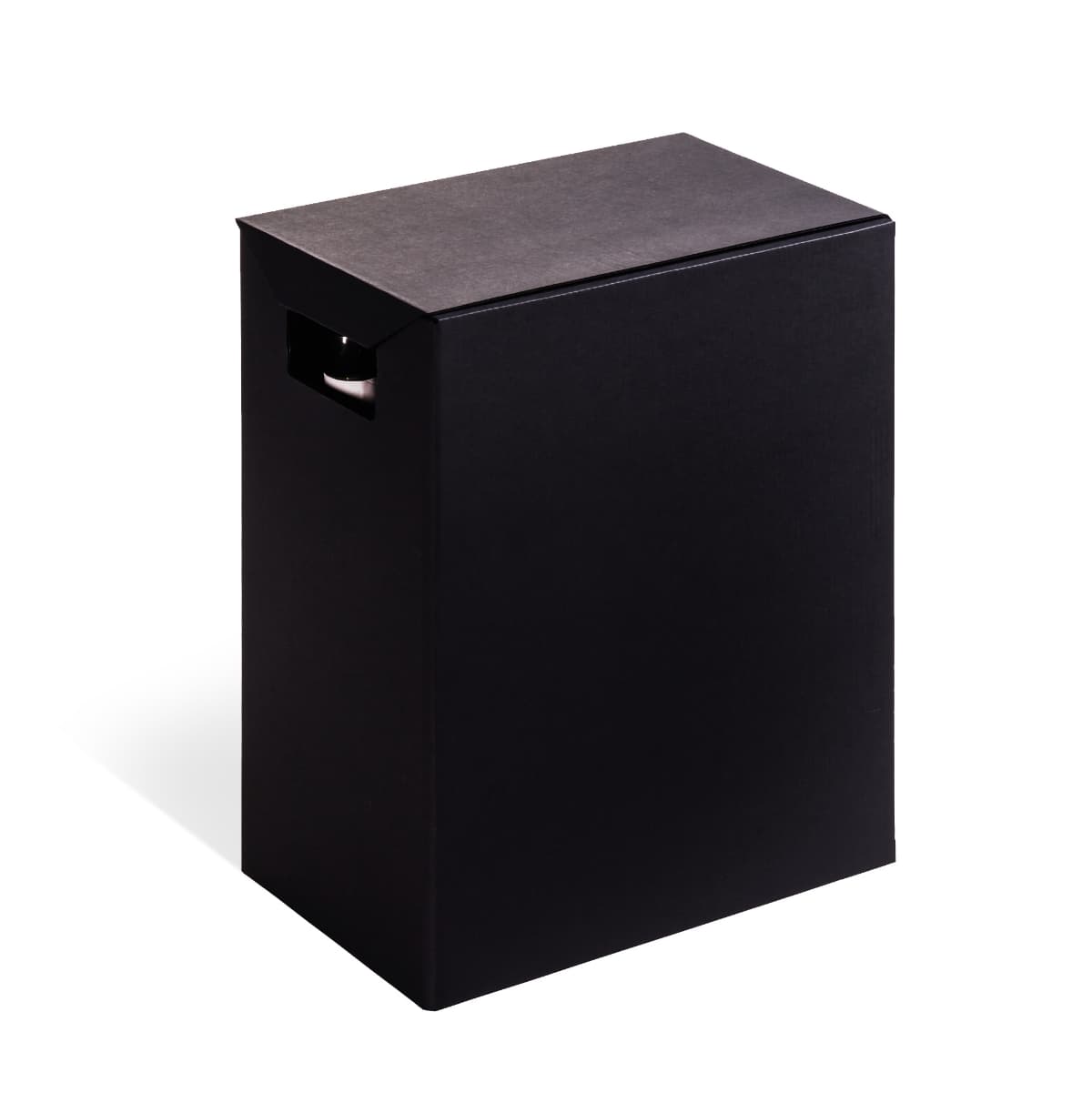 Brieger Weinpräsentkarton Schwarz – Innenmass 164 × 335 × 246 mm – für 6 Flaschen 7–7,5 dl