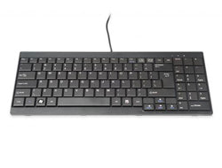 Digitus Tastatur, kabelgebunden (USB), US-Layout (EN), Fullsize (mit Ziffernblock) – für TFT-Konsolen