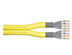 Digitus CAT 7A CBL1500MHZ Installationskabel – 500 m, Gelb, S/FTP, CCA