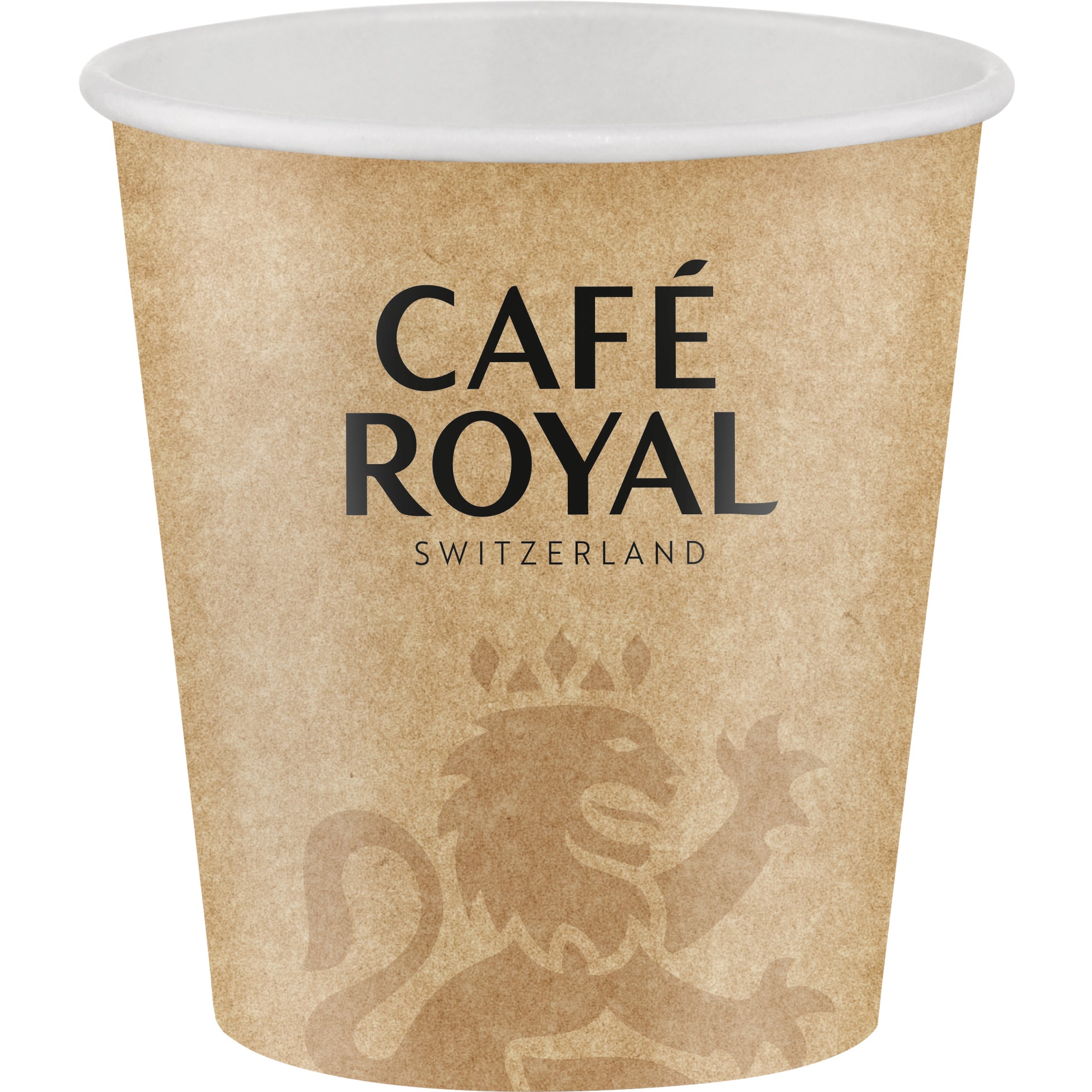 Cafe Royal Trinkbecher, Papier/Karton, für Heissgetränke – 1 dl – Schwarz – 50 Stk.
