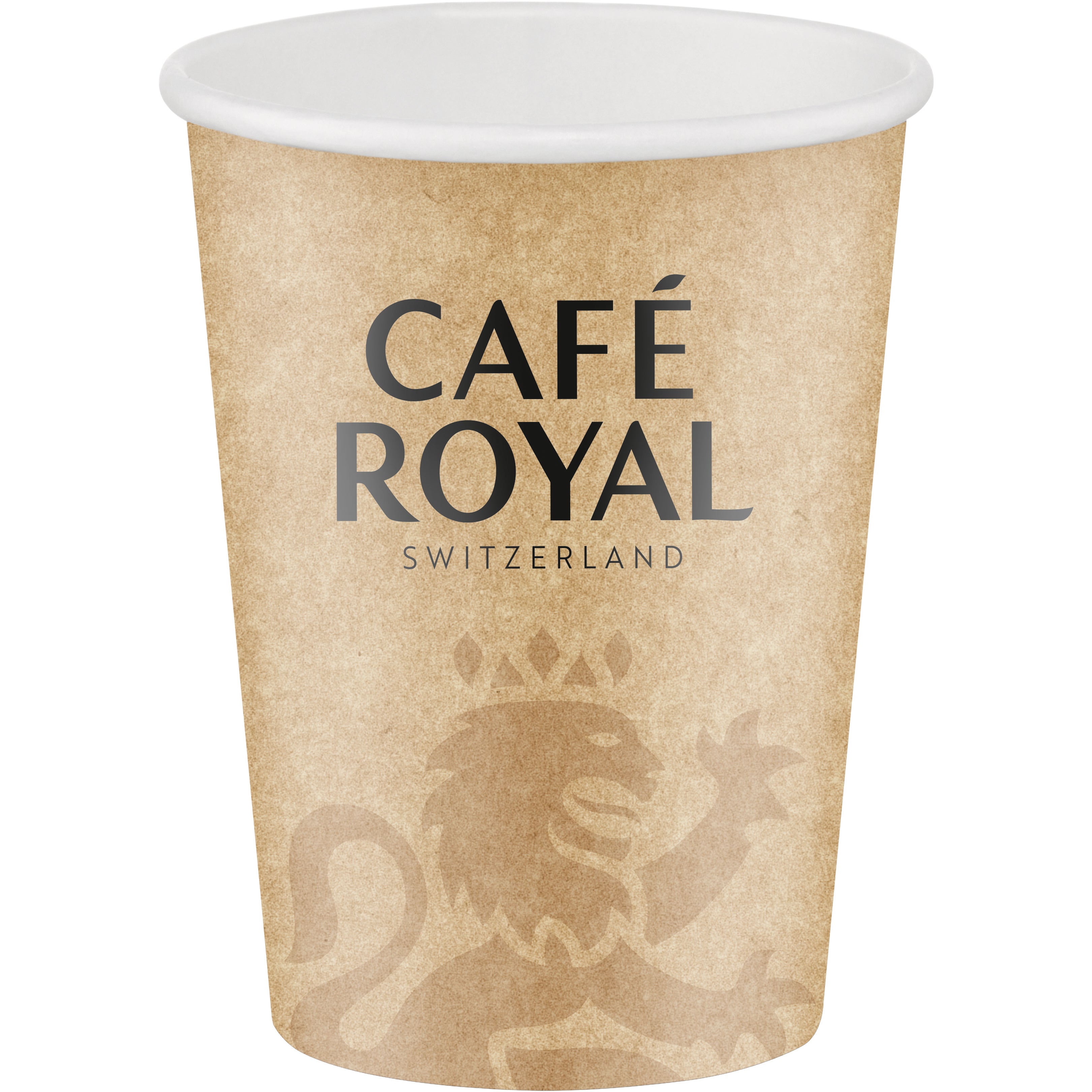 Cafe royal Café Royal Becher, Karton – 2 dl, Braun – 50 Stk.