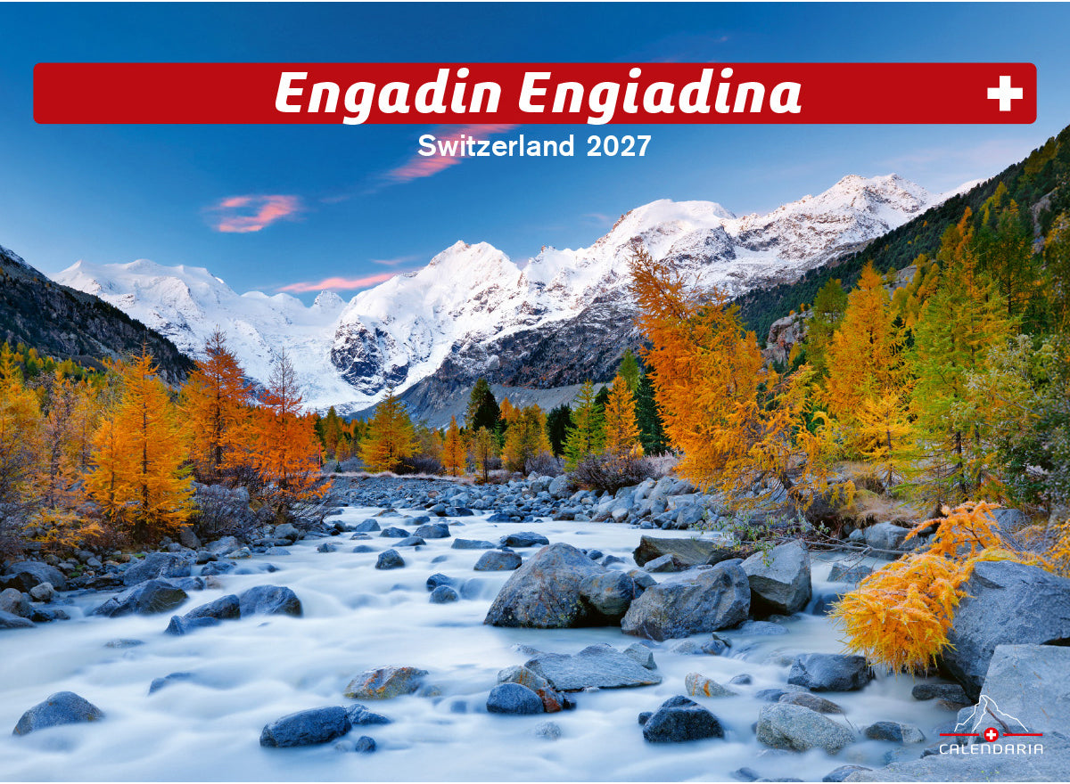 Calendaria Engadin – Bildkalender 2027 – 23,4 × 32 cm