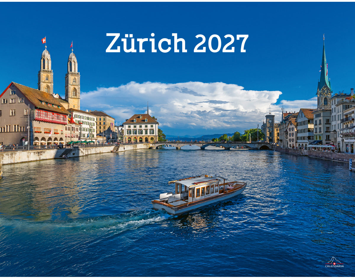 Calendaria Zürich – Bildkalender 2027 – 31,5 × 41 cm