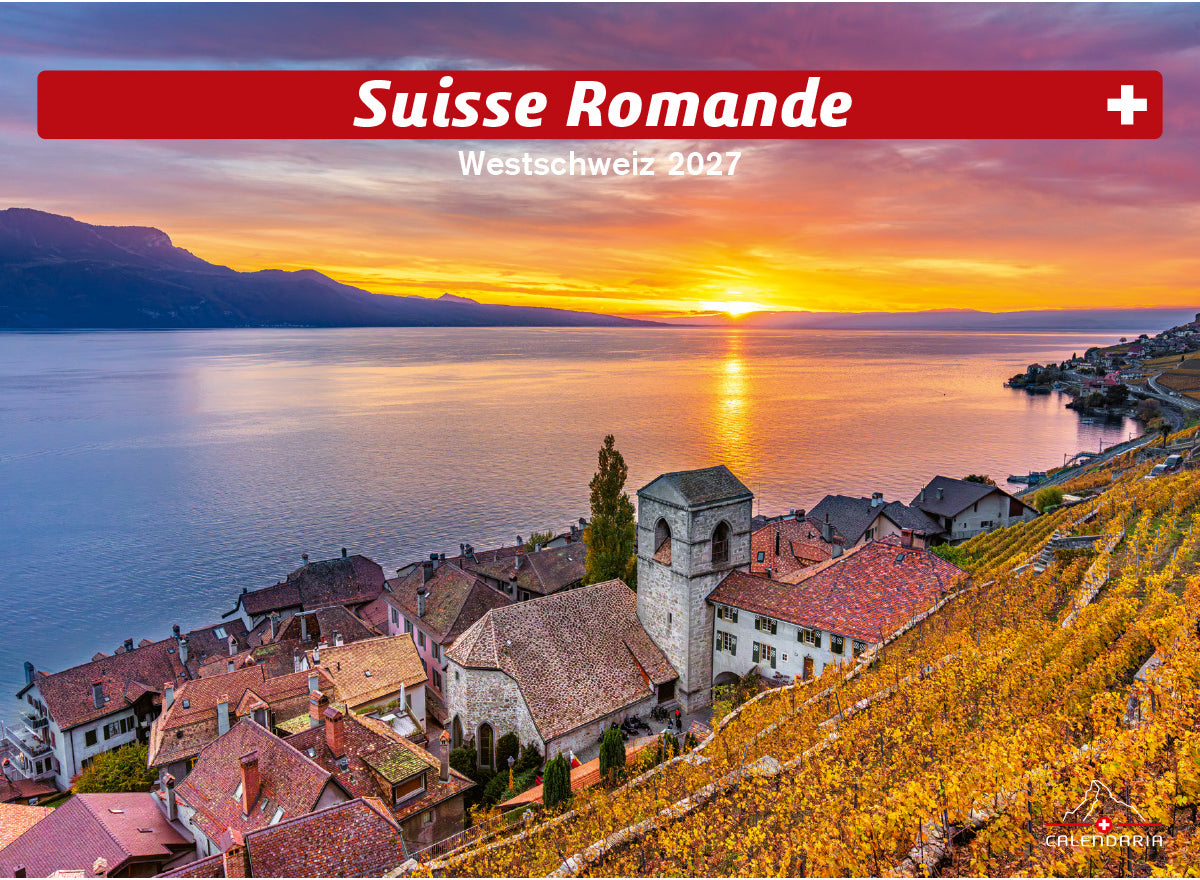 Calendaria Suisse Romande – Bildkalender 2027 – 23,5 × 32 cm