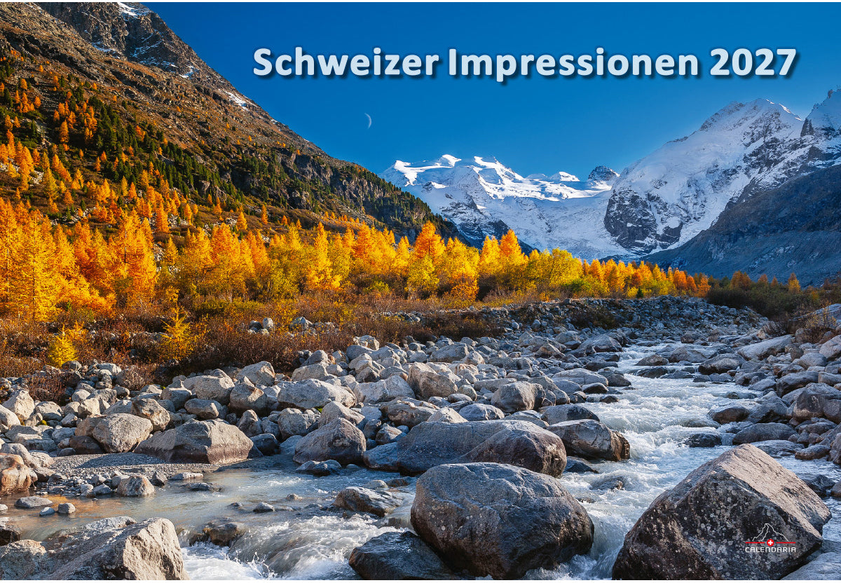 Calendaria Schweizer Impressionen – Bildkalender 2027 – 33,5 × 49 cm