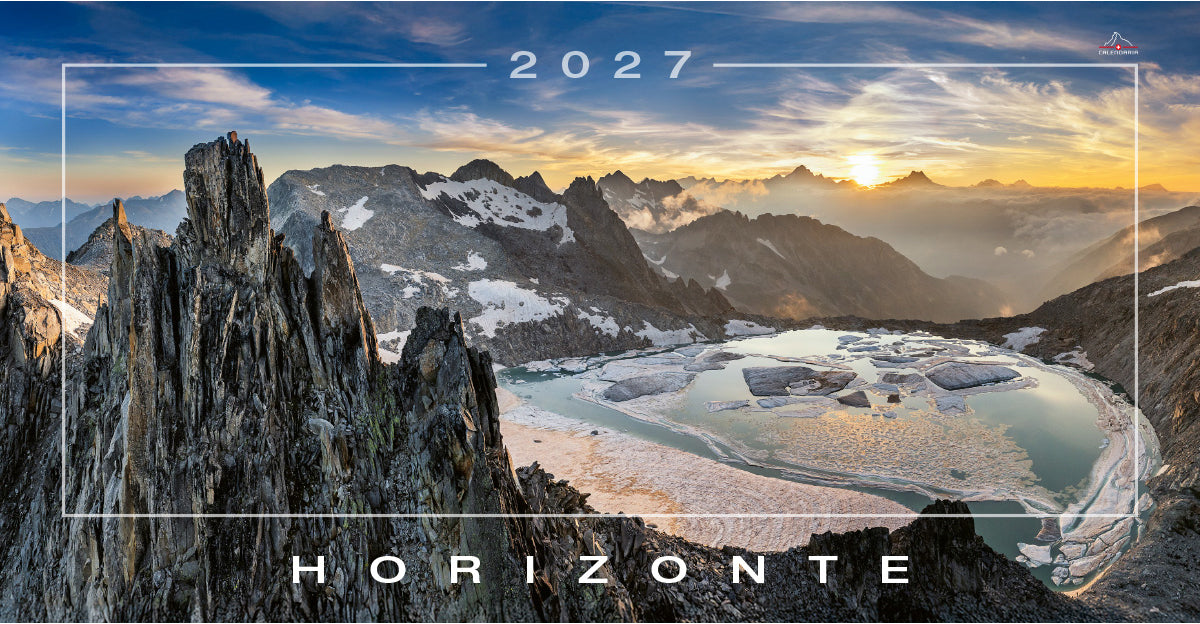 Calendaria Horizonte – Bildkalender 2027 – 54 × 28 cm – Kalendarium deutsch