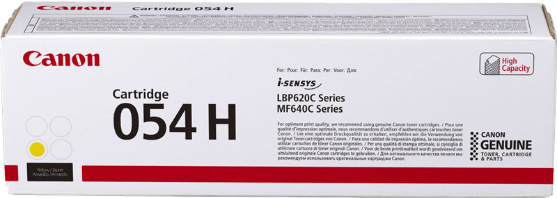 Canon 054H (3025C002) Gelber Toner – Original XL – 2'300 Seiten – für Canon Color imageCLASS MF642Cdw
