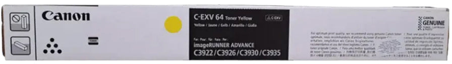 Canon C-EXV64 (C-EXV64Y) Gelber Toner – Original – 25'500 Seiten – für Canon imageRUNNER Advance DX