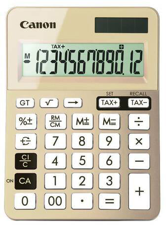 Canon CALS123KGLD – Tischrechner – 225 × 145 × 25 mm, Gold