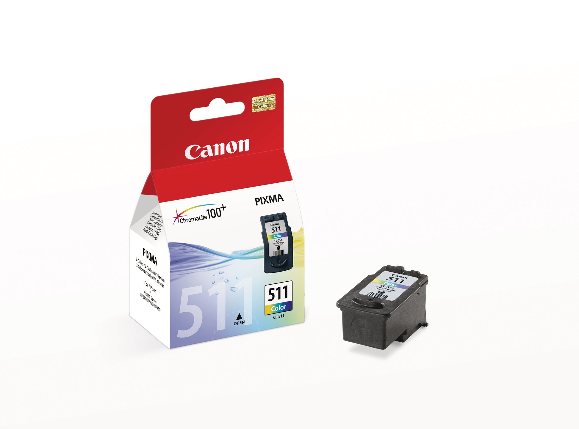 Canon CL-511 Dreifarbig Tintenpatrone (Original) – 244 Seiten – für Canon iP2700/2702, MP240/MP250, MX320/330…