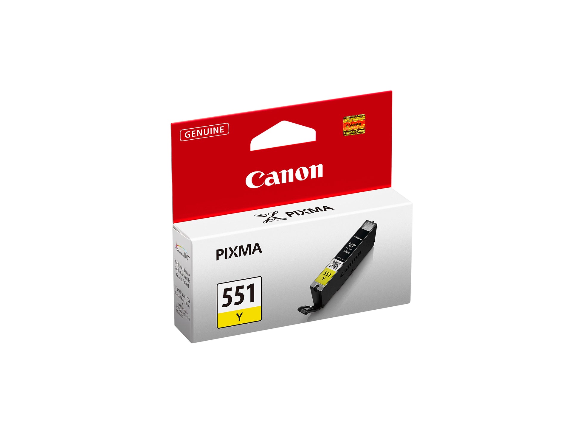 Canon CLI-551Y Gelbe Tintenpatrone (Original) – 347 Seiten – für Canon PIXMA MG6350