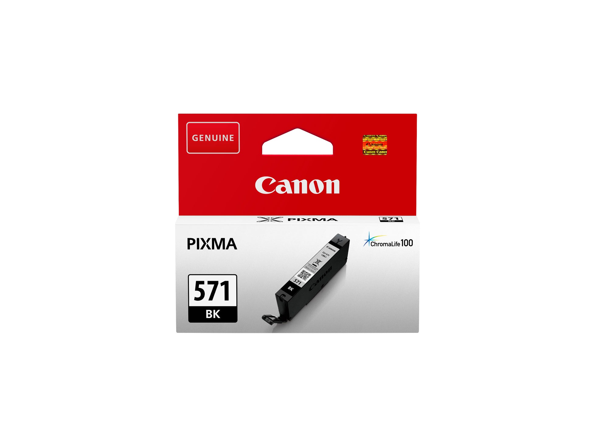Canon CLI-571BK Schwarz Tintenpatrone (Original) – 376 Seiten – für Pixma MG575x/MG685x/MG775x