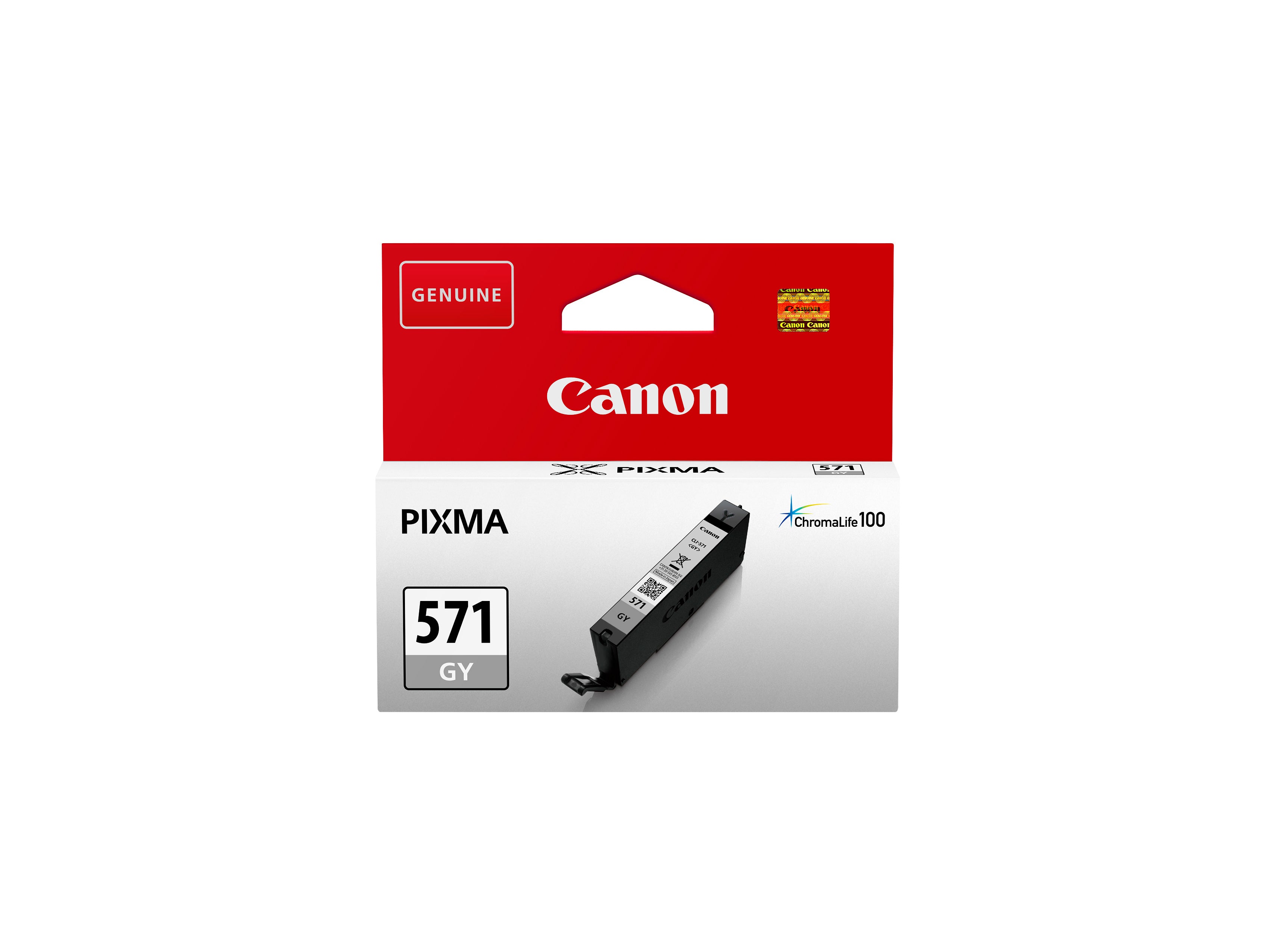 Canon CLI-571GY Foto-Grau Tintenpatrone (Original) – 125 Seiten – für PIXMA MG7750/7751/7752/7753
