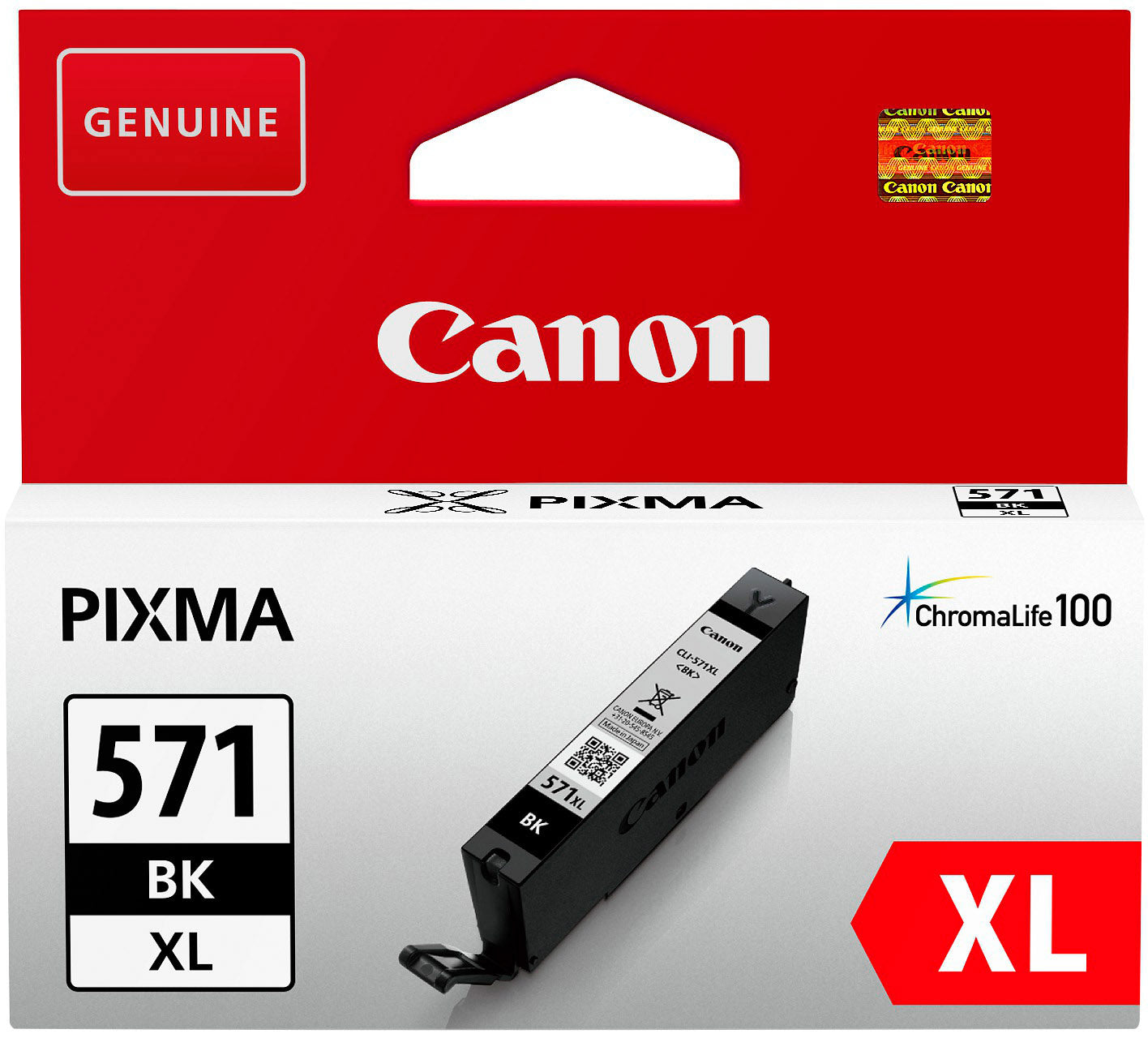 Canon CLI-571XL Schwarz Tintenpatrone (Original) – 810 Seiten – für Canon Pixma MG575x/MG685x/MG775x