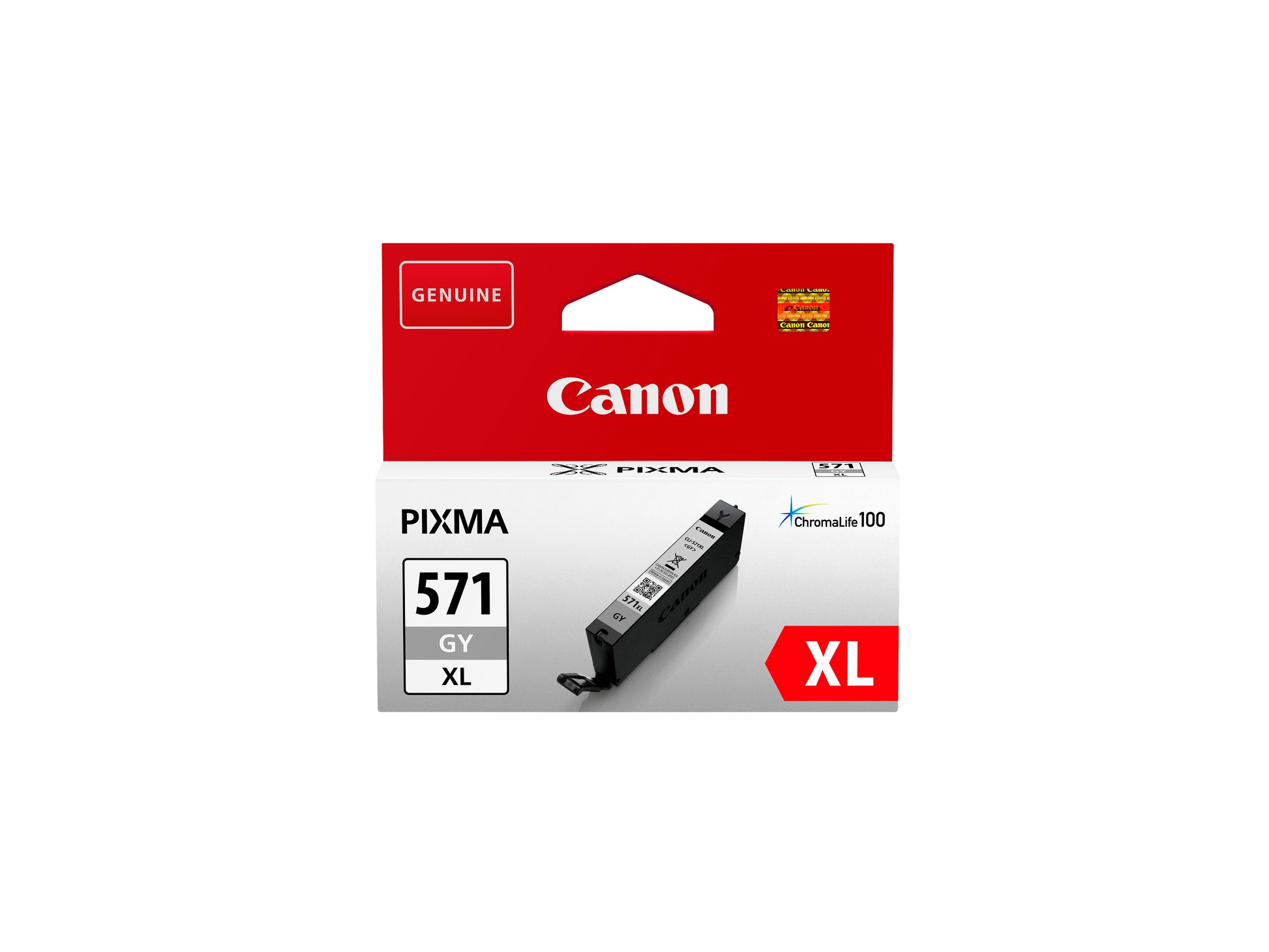Canon CLI-571XL Grau Tintenpatrone (Original) – 289 Seiten – für Canon Pixma MG575x/MG685x/MG775x