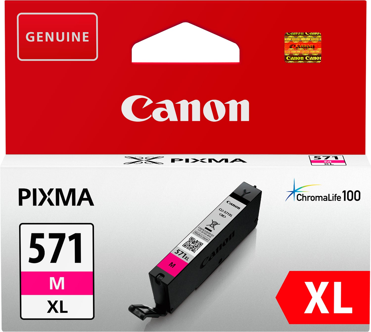 Canon CLI-571XL Magenta Tintenpatrone (Original) – 645 Seiten – für Canon Pixma MG575x/MG685x/MG775x