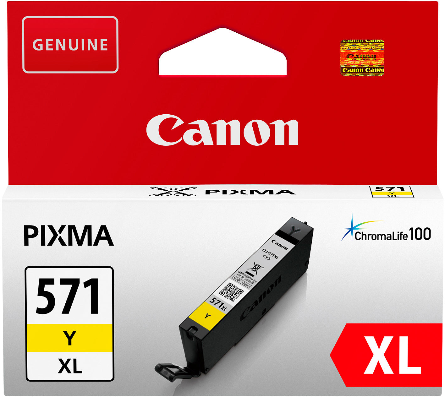 Canon CLI-571XL Gelbe Tintenpatrone (Original) – 715 Seiten – für Pixma MG575x/MG685x/MG775x
