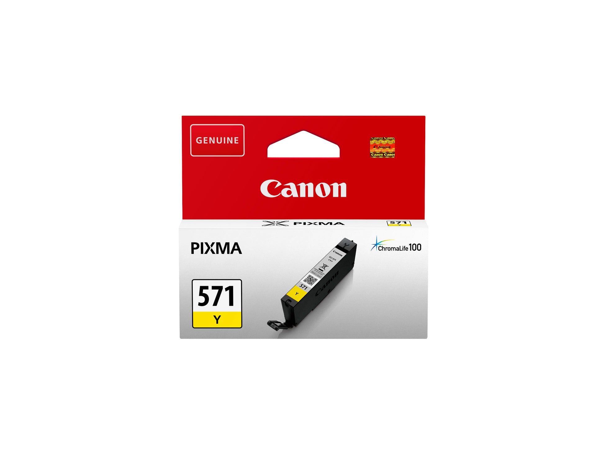 Canon CLI-571Y Gelbe Tintenpatrone (Original) – 347 Seiten – für Pixma MG575x/MG685x/MG775x