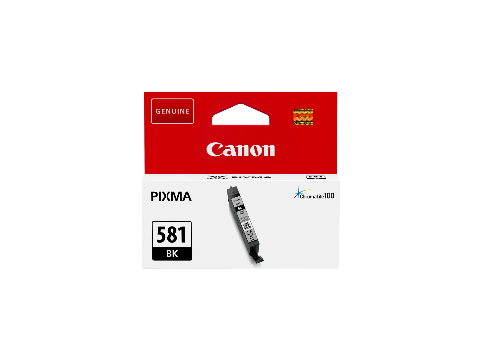 Canon CLI-581BK Schwarz Tintenpatrone (Original) – 200 Seiten – für PIXMA TS6150, TS8150, TR7550 …