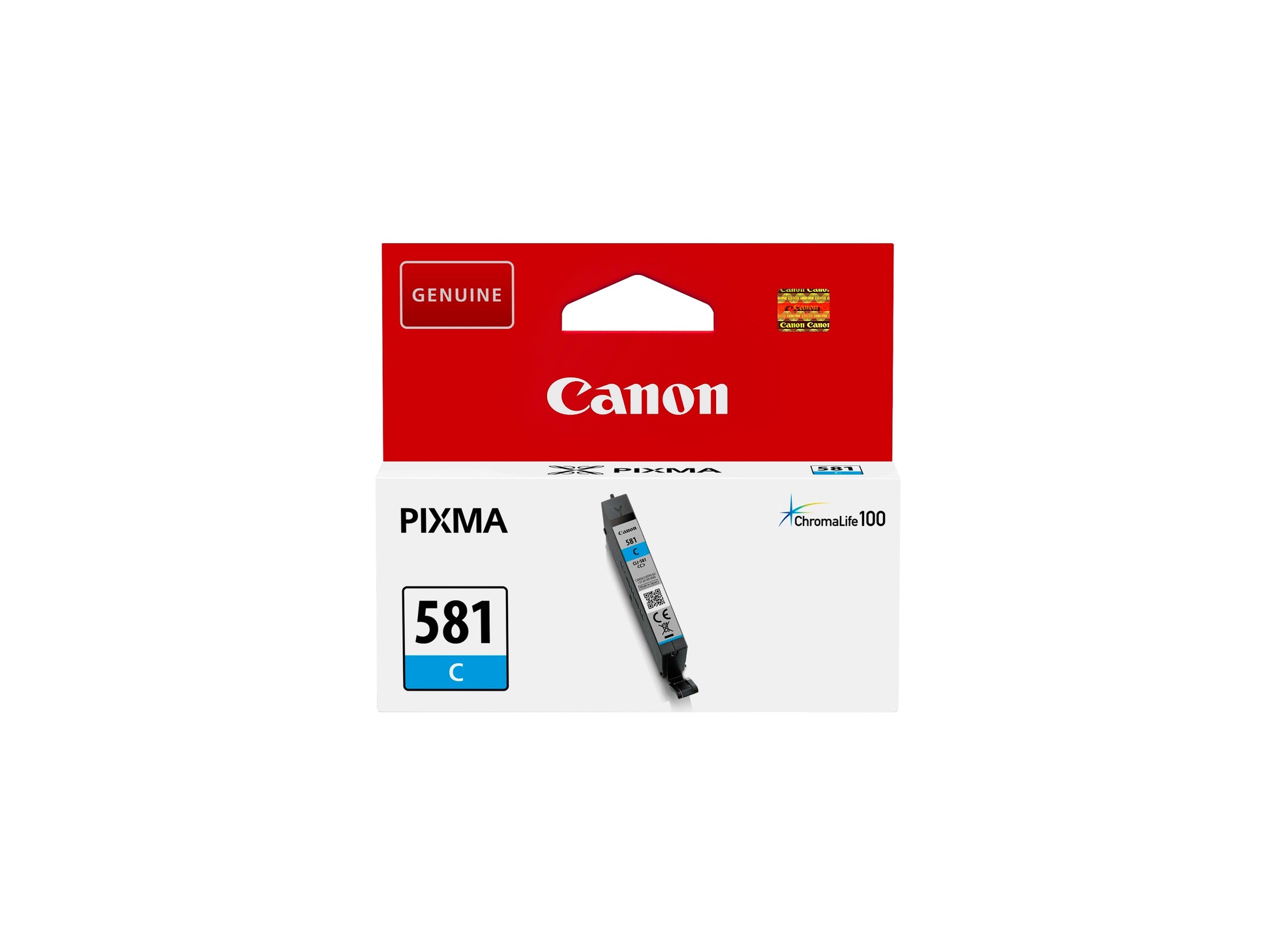 Canon CLI-581C Cyan Tintenpatrone (Original) – 250 Seiten – für PIXMA TS8152/TS8151/TR7550 …