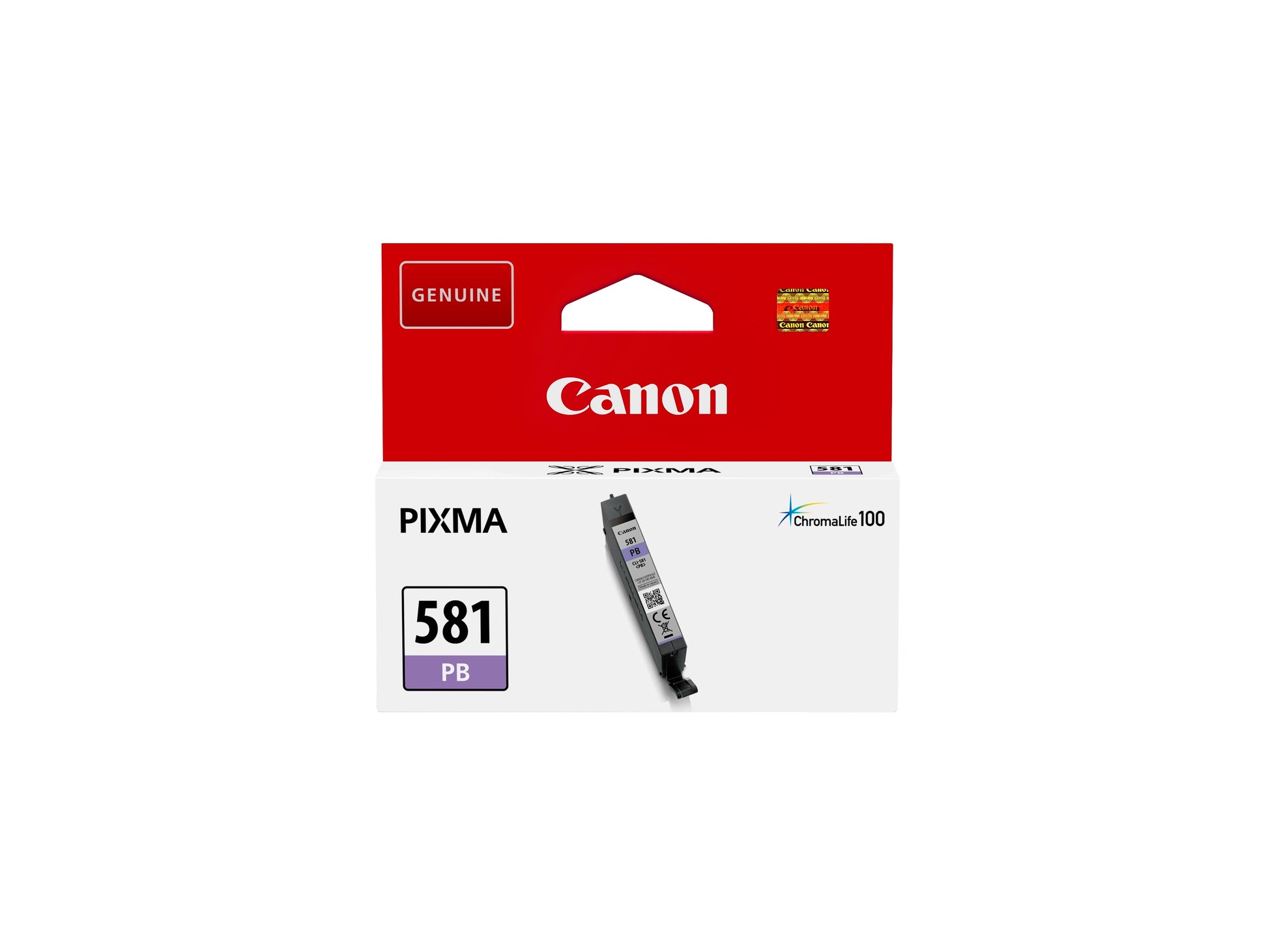 Canon CLI-581PB Foto-Blau Tintenpatrone (Original) – 241 Seiten – für Canon PIXMA TS9155/TS8150/TS8152 …
